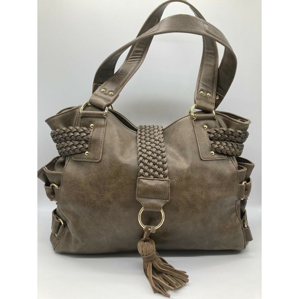 Steve Madden Olive Green Weave Basket Look - image 5